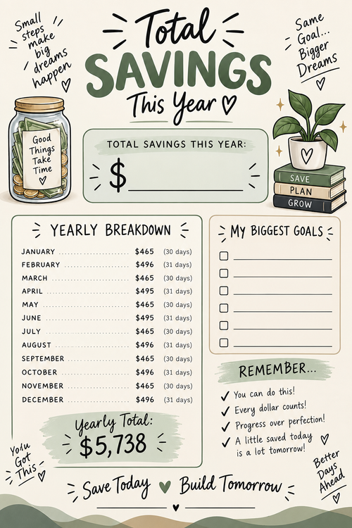 The Year Of Saving